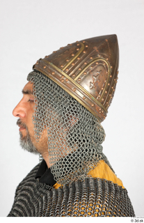  Photos Medieval Knight in Turkish Helmet 1 Chainmail hood Medieval Soldier Plate armor Turkish Helmet head 0012.jpg